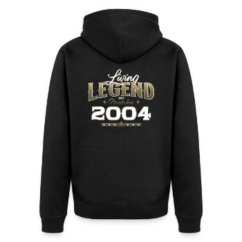 20e anniversaire Légende Novembre 2004 Volume 04 - Veste à capuche bio Premium Unisexe - noir - Dos - Nico (187cm)