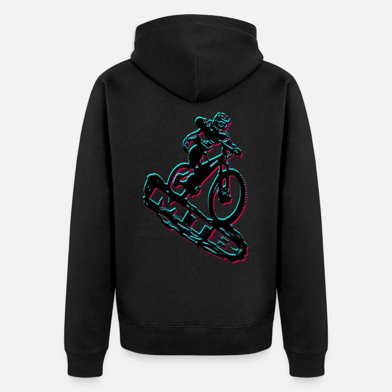 Vélo VTT - Veste à capuche bio Premium Unisexe - noir