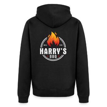Barbecue Harrys - Veste à capuche bio Premium Unisexe - noir - Dos - Nico (187cm)