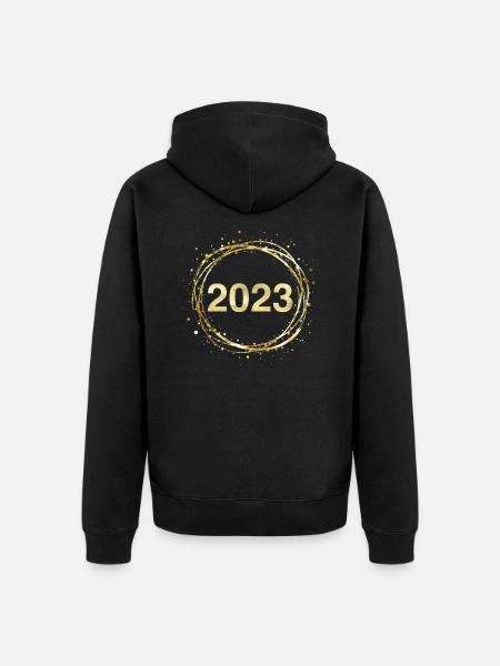 2023 - Unisex Premium Organic Zip Hoodie - black