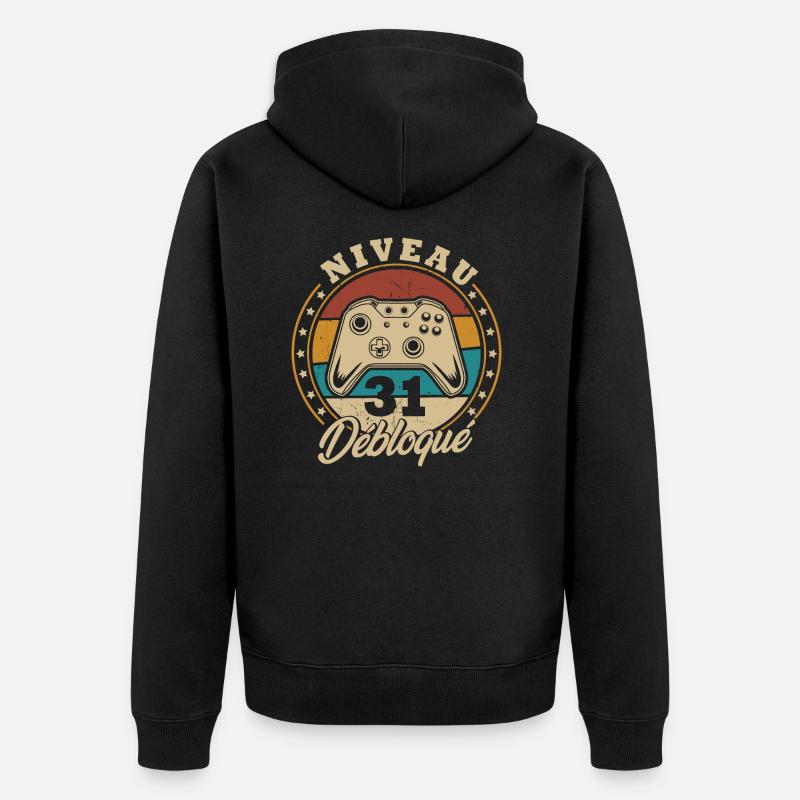 Niveau 31 débloque - Veste à capuche bio Premium Unisexe - noir