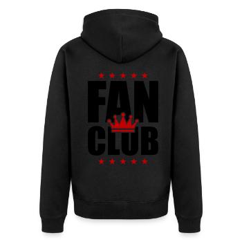Fan Club Krone - Veste à capuche bio Premium Unisexe - noir - Dos - Nico (187cm)