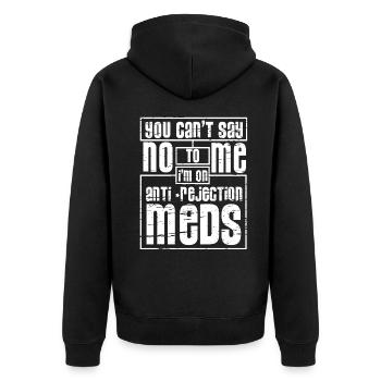 Irrésistible avec les médicaments de rejet - Veste à capuche bio Premium Unisexe - noir - Dos - Nico (187cm)
