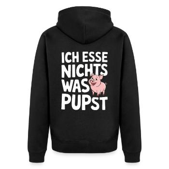 Animal cochon - Veste à capuche bio Premium Unisexe - noir - Dos - Nico (187cm)