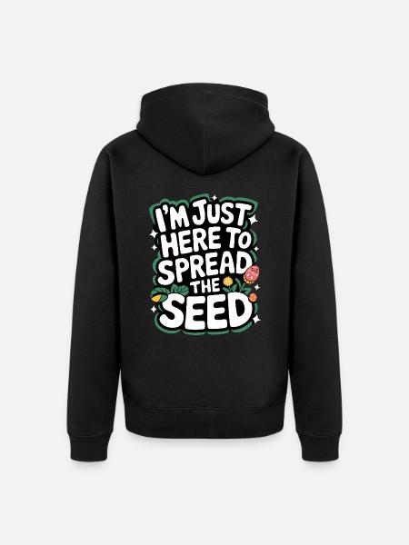 Gardener Garden Plants Gardening - Unisex Premium Organic Zip Hoodie - black