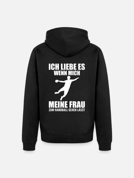 Handball Player Handball Gift - Unisex Premium Organic Zip Hoodie - black