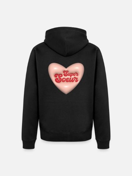 Super Soeur - Veste à capuche bio Premium Unisexe - noir