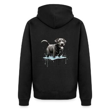 MIGNON LABRADOR NOIR - Veste à capuche bio Premium Unisexe - noir - Dos - Nico (187cm)