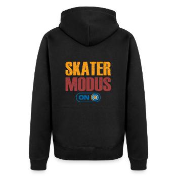 Mode Skater sur Idée cadeau skateboarder rétro - Veste à capuche bio Premium Unisexe - noir - Dos - Nico (187cm)