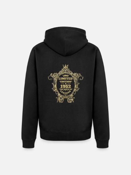 Limited Edition 1952 - Unisex Premium Organic Zip Hoodie - black