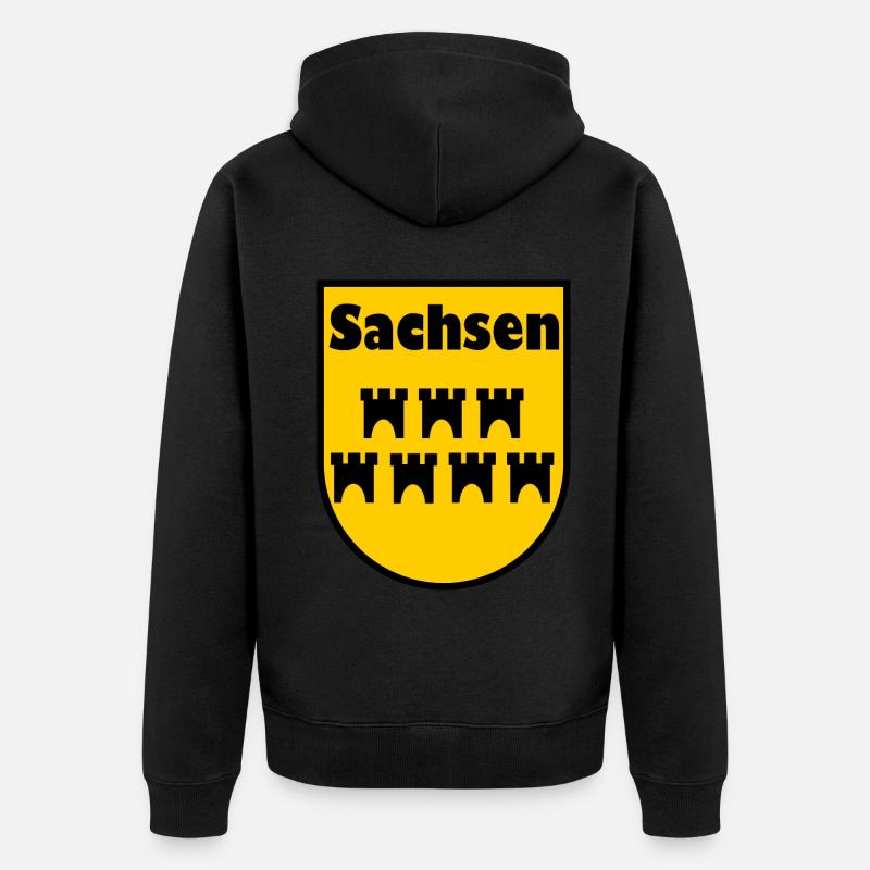 Die Siebenbürger Sachsen - Unisex Premium Bio Zip Hoodie - Schwarz