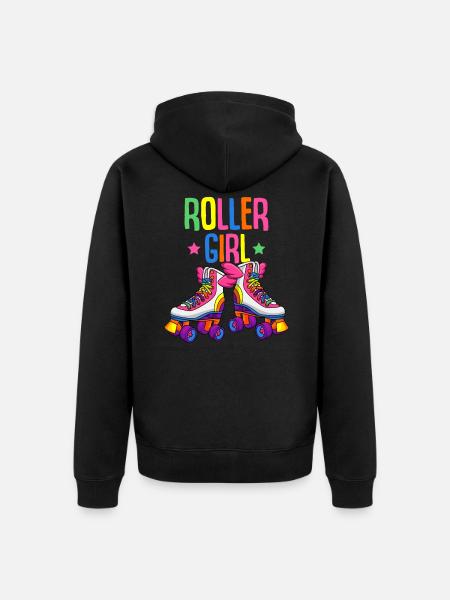 Roller Girl Pattini a rotelle Pattini a rotelle Pattini a rotelle Pattino a rotelle - Felpa con cappuccio ecologica premium unisex - nero