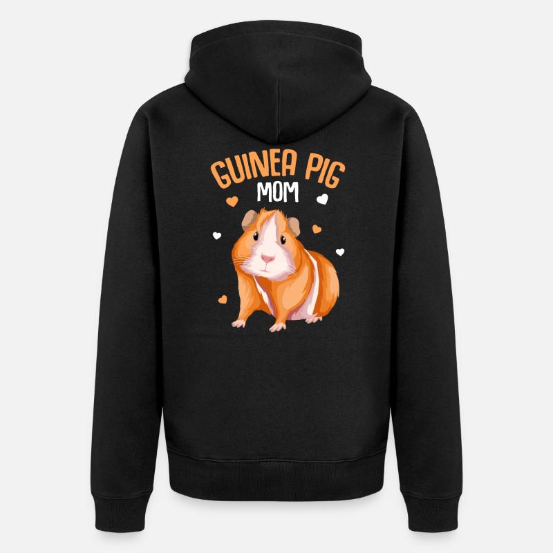 Cochon d’Inde Mama Pet - Veste à capuche bio Premium Unisexe - noir