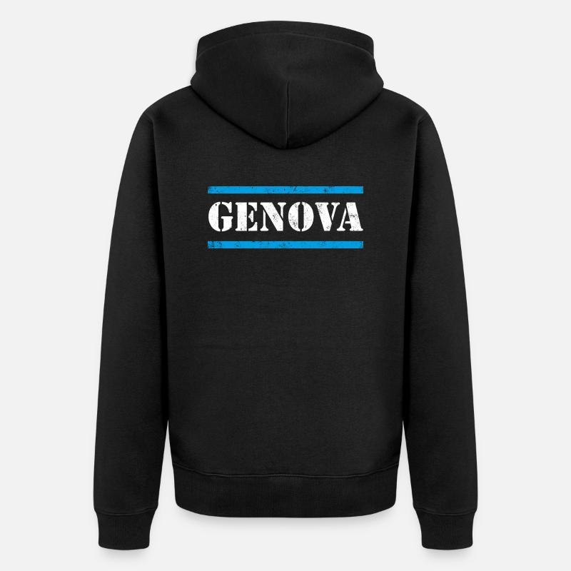 Genova - Veste à capuche bio Premium Unisexe - noir