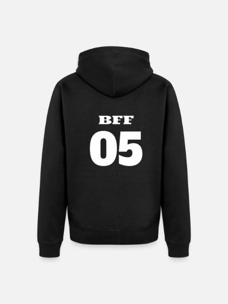 Gift idea girlfriend sister - Unisex Premium Organic Zip Hoodie - black