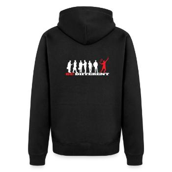 Badminton Idée cadeau Sport Design - Veste à capuche bio Premium Unisexe - noir - Dos - Nico (187cm)