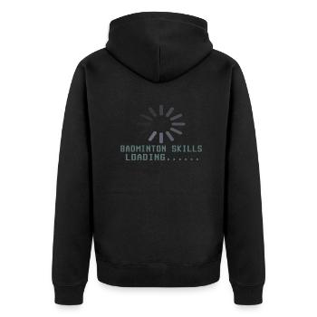 Badminton Idée cadeau Sport Design - Veste à capuche bio Premium Unisexe - noir - Dos - Nico (187cm)