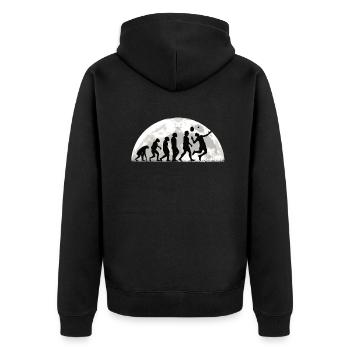 Badminton Idée cadeau Sport Design - Veste à capuche bio Premium Unisexe - noir - Dos - Nico (187cm)