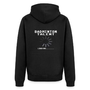 Badminton Idée cadeau Sport Design - Veste à capuche bio Premium Unisexe - noir - Dos - Nico (187cm)