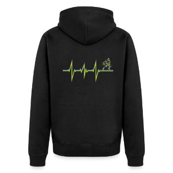 Basketball Idée cadeau Sport Design - Veste à capuche bio Premium Unisexe - noir - Dos - Nico (187cm)
