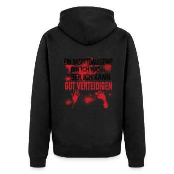 Basketball Idée cadeau Sport Design - Veste à capuche bio Premium Unisexe - noir - Dos - Nico (187cm)