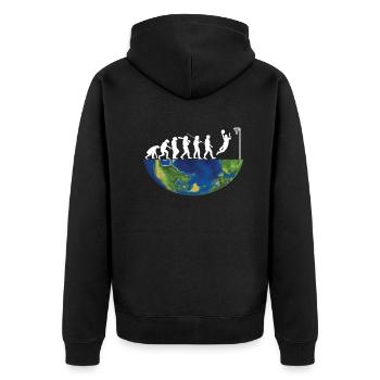Basketball Idée cadeau Sport Design - Veste à capuche bio Premium Unisexe - noir - Dos - Nico (187cm)