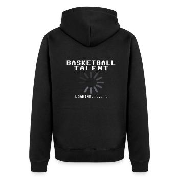 Basketball Idée cadeau Sport Design - Veste à capuche bio Premium Unisexe - noir - Dos - Nico (187cm)