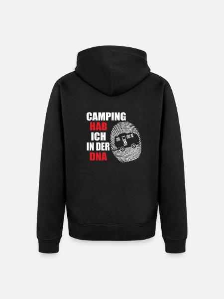 Camper Gift Idea Camping - Unisex Premium Organic Zip Hoodie - black