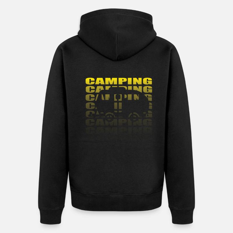 Camper Gift Idea Camping - Veste à capuche bio Premium Unisexe - noir