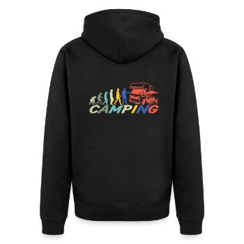 Camper Gift Idea Camping - Veste à capuche bio Premium Unisexe - noir - Dos - Nico (187cm)