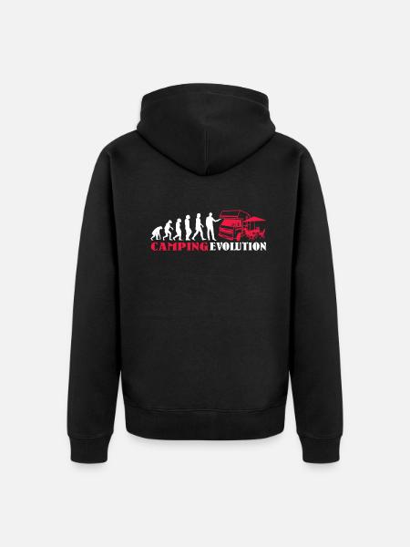 Camper Gift Idea Camping - Unisex Premium Organic Zip Hoodie - black