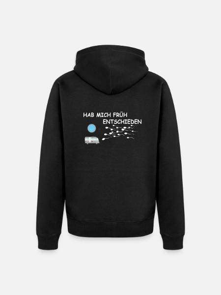 Camper Geschenkidee Camping - Unisex Premium Bio Zip Hoodie - Schwarz