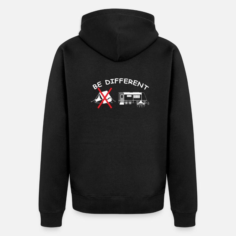 Camper Gift Idea Camping - Veste à capuche bio Premium Unisexe - noir