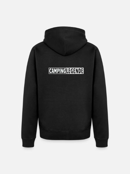 Camper Geschenkidee Camping - Unisex Premium Bio Zip Hoodie - Schwarz