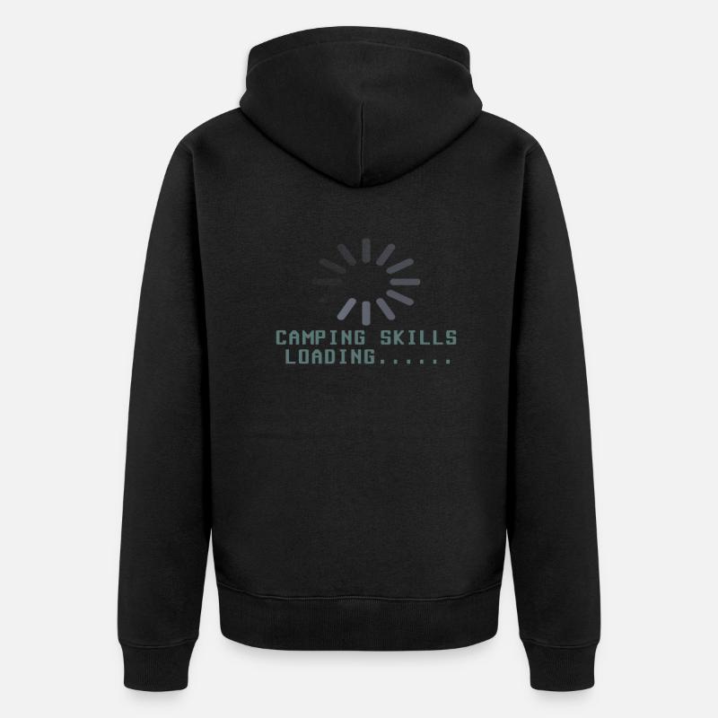 Camper Geschenkidee Camping - Unisex Premium Bio Zip Hoodie - Schwarz