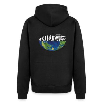 Camper Gift Idea Camping - Veste à capuche bio Premium Unisexe - noir - Dos - Nico (187cm)