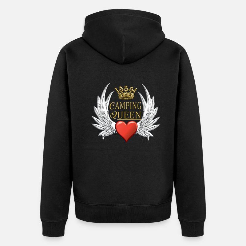 Camper Gift Idea Camping - Veste à capuche bio Premium Unisexe - noir