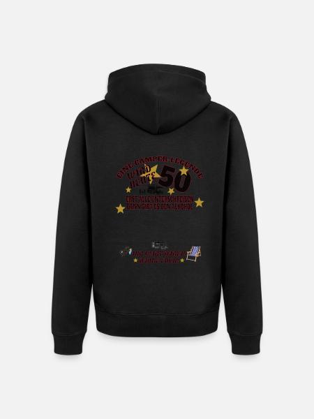 Camper Geschenkidee Camping - Unisex Premium Bio Zip Hoodie - Schwarz