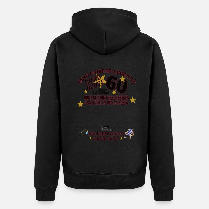Camper Geschenkidee Camping - Unisex Premium Bio Zip Hoodie - undefined