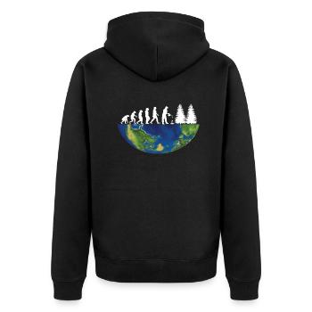 Accessoires de jardinier Motif de jardin - Veste à capuche bio Premium Unisexe - noir - Dos - Nico (187cm)