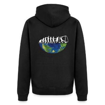 Accessoires de handball motif handball - Veste à capuche bio Premium Unisexe - noir - Dos - Nico (187cm)