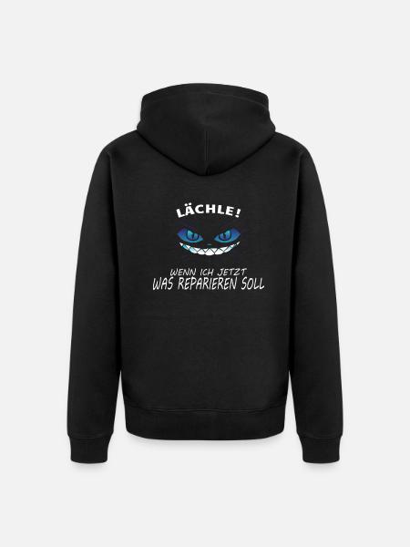Heimwerker Geschenkidee Handwerker - Unisex Premium Bio Zip Hoodie - Schwarz