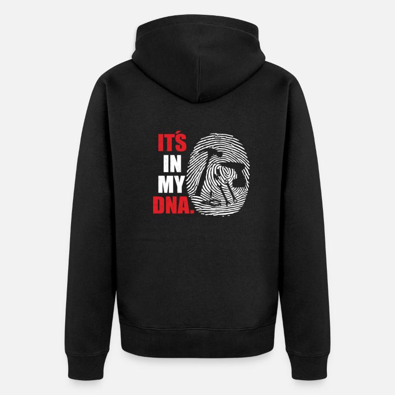 Artisans d’idées cadeaux DIY - Veste à capuche bio Premium Unisexe - noir