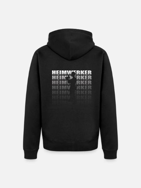 Heimwerker Geschenkidee Handwerker - Unisex Premium Bio Zip Hoodie - Schwarz