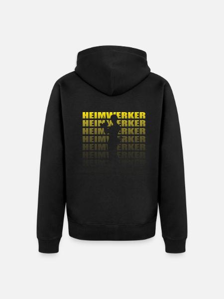 Heimwerker Geschenkidee Handwerker - Unisex Premium Bio Zip Hoodie - Schwarz