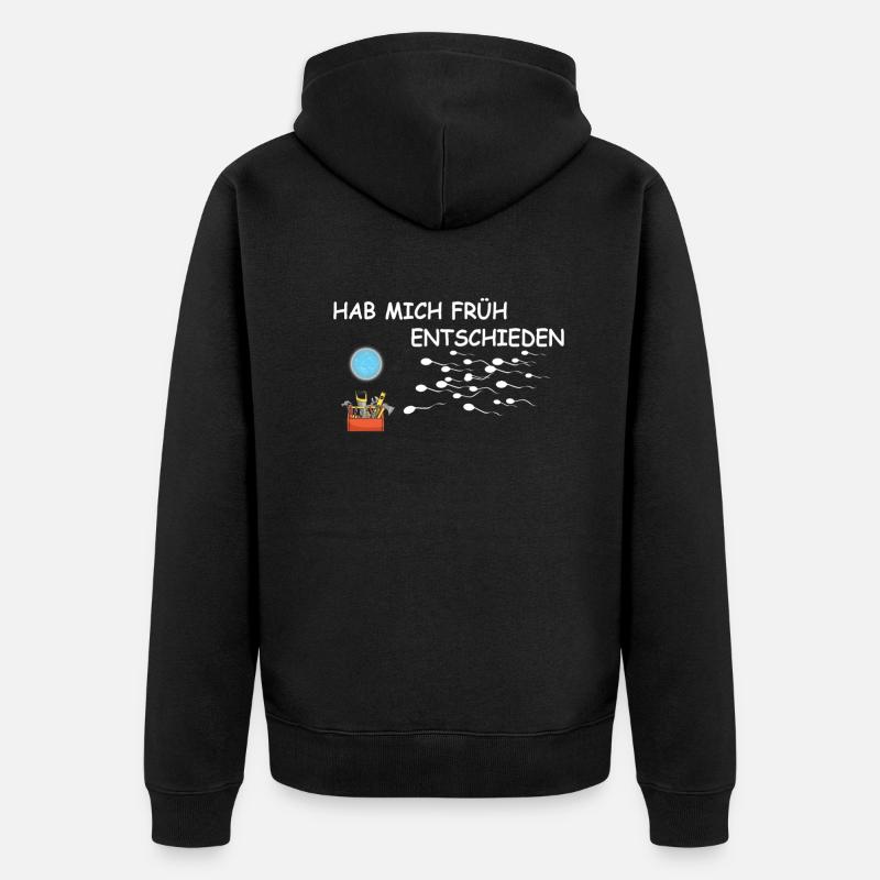 Heimwerker Geschenkidee Handwerker - Unisex Premium Bio Zip Hoodie - Schwarz