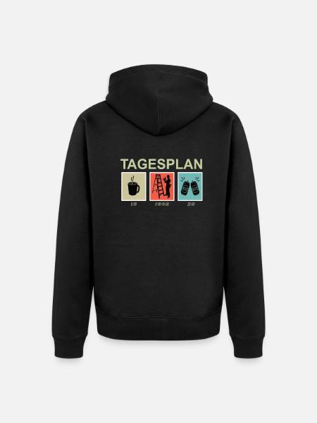 Heimwerker Geschenkidee Handwerker - Unisex Premium Bio Zip Hoodie - Schwarz