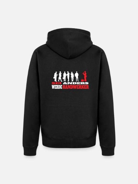 Heimwerker Geschenkidee Handwerker - Unisex Premium Bio Zip Hoodie - Schwarz