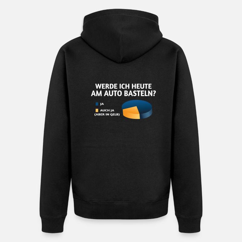 Heimwerker Geschenkidee Handwerker - Unisex Premium Bio Zip Hoodie - Schwarz