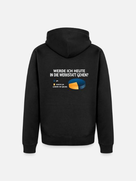 Heimwerker Geschenkidee Handwerker - Unisex Premium Bio Zip Hoodie - Schwarz